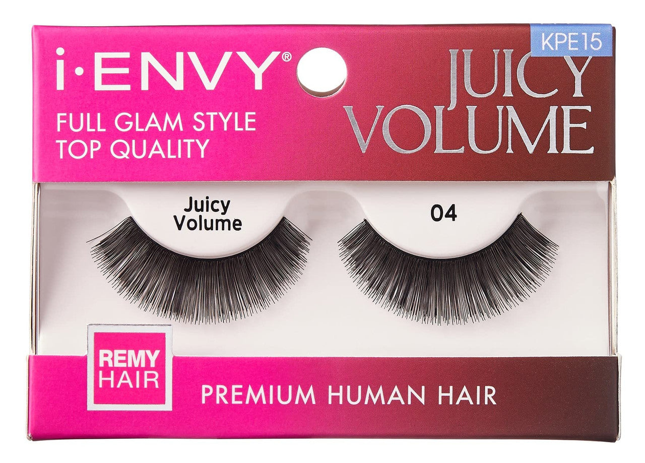Kiss I Envy Juicy Volume 04 False Eye Lashes, 1 Pair